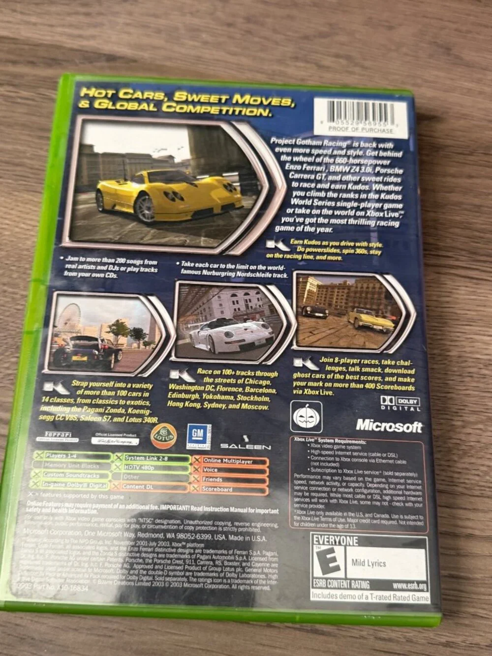 Project Gotham Racing 2 Original Xbox CIB Complete Case Manual PGR 2 Tested